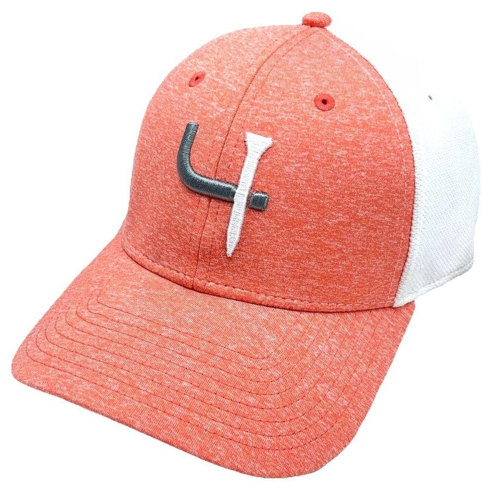 Ouray Golf Hat Cap Strap Back Pink White Baseball Dad Tee Logo Performance
